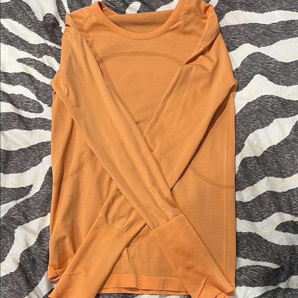 lululemon athletica Burnt Orange Long Sleeve Top